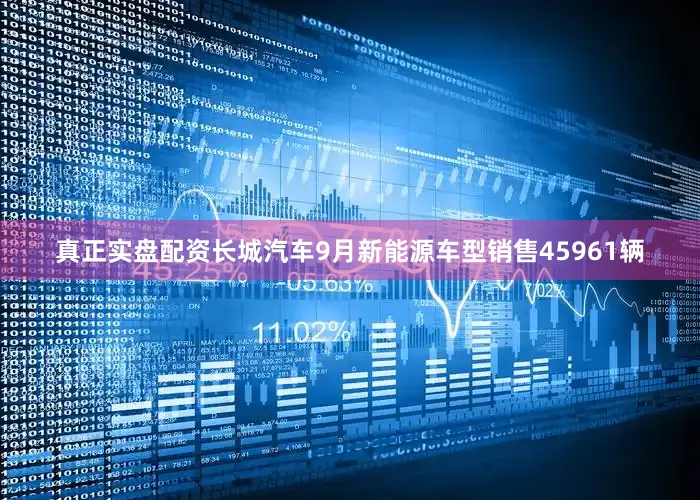 真正实盘配资长城汽车9月新能源车型销售45961辆