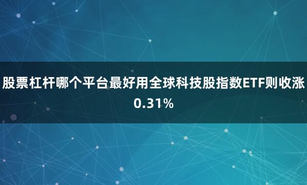 股票杠杆哪个平台最好用全球科技股指数ETF则收涨0.31%